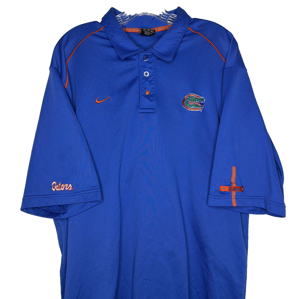 Nike Florida Gators UF Coaches Sideline Polo Shirt Sz XL Team Issue embroidered